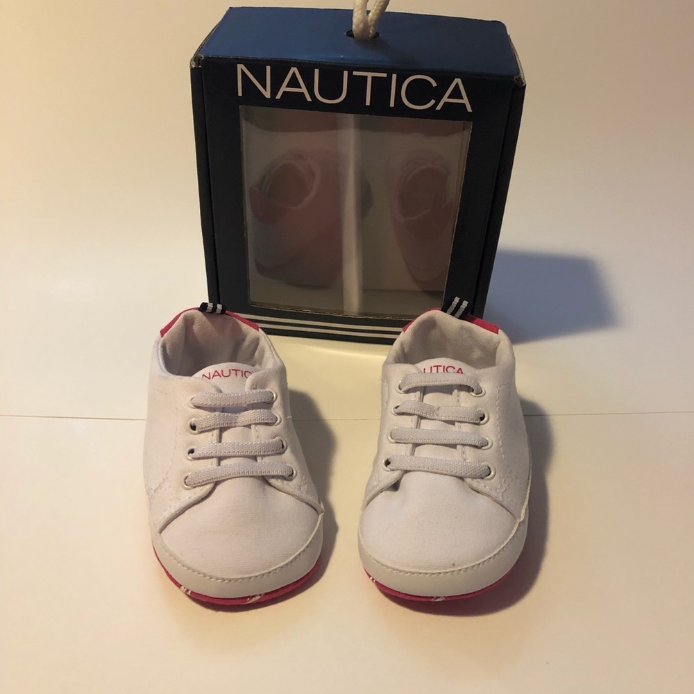 Nautica infant baby soft bottom shoes 0 to 3 month